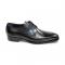 Duca Di Matiste "Forano" Black Genuine Italian Calf Leather Lace-Up Dress Shoes.